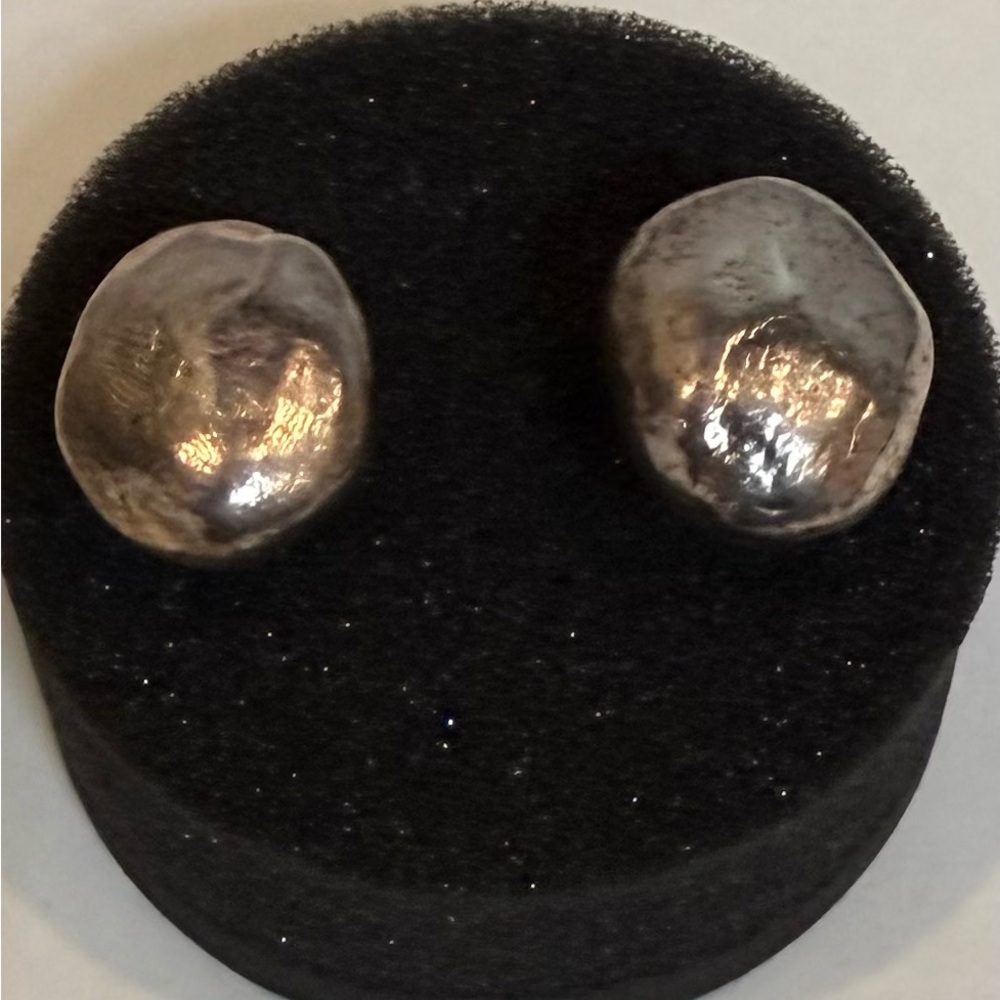 Tous Elegant Silver Stud Earrings about 0.5” Size. Almost new Box included